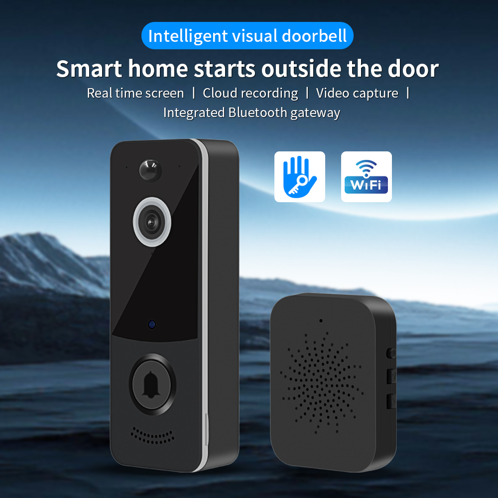 Home Security No Wifi Needed - 1080P WIFI Video Doorbell TTLOCK App