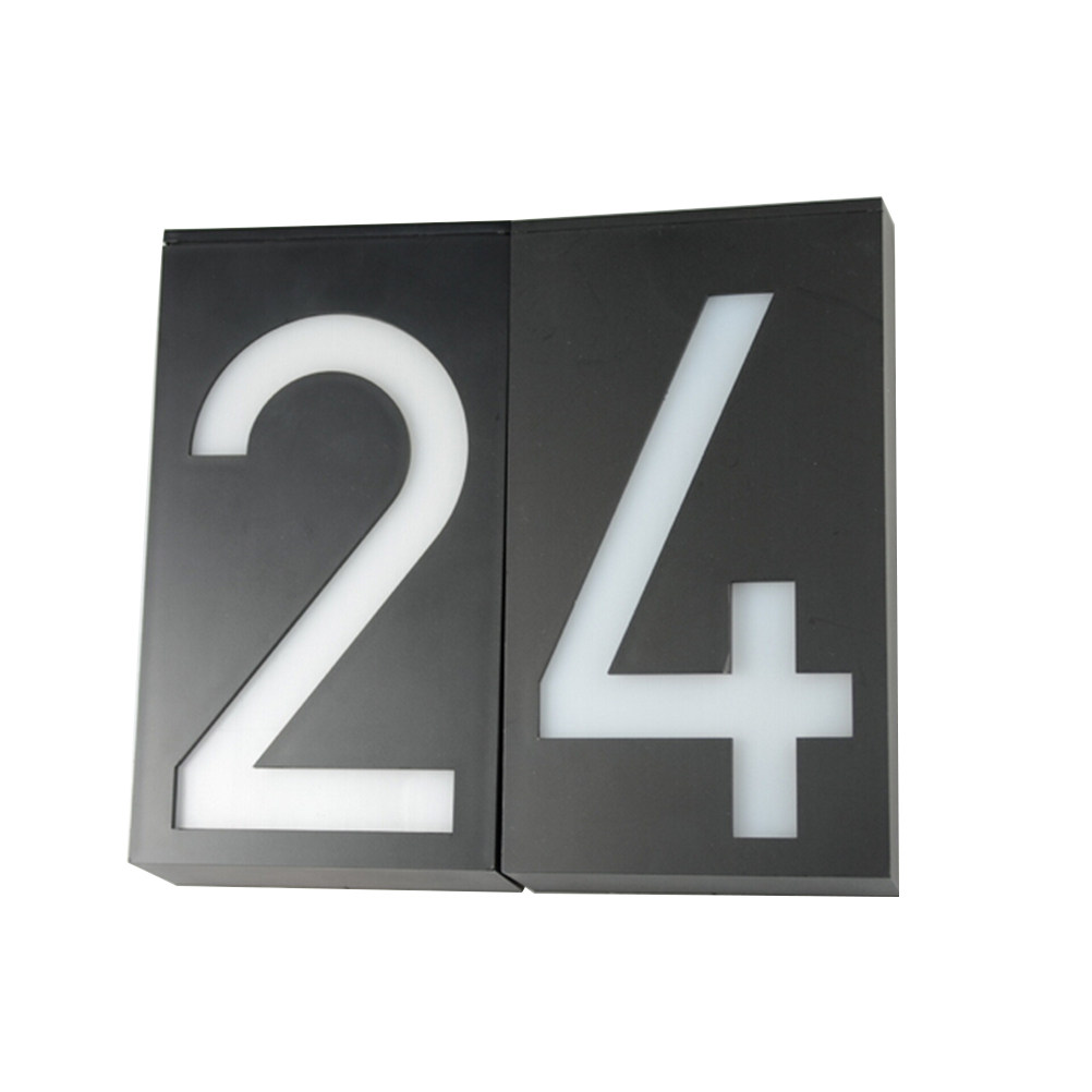Home Security Number - Solar Doorplate Light Number 2 Premium