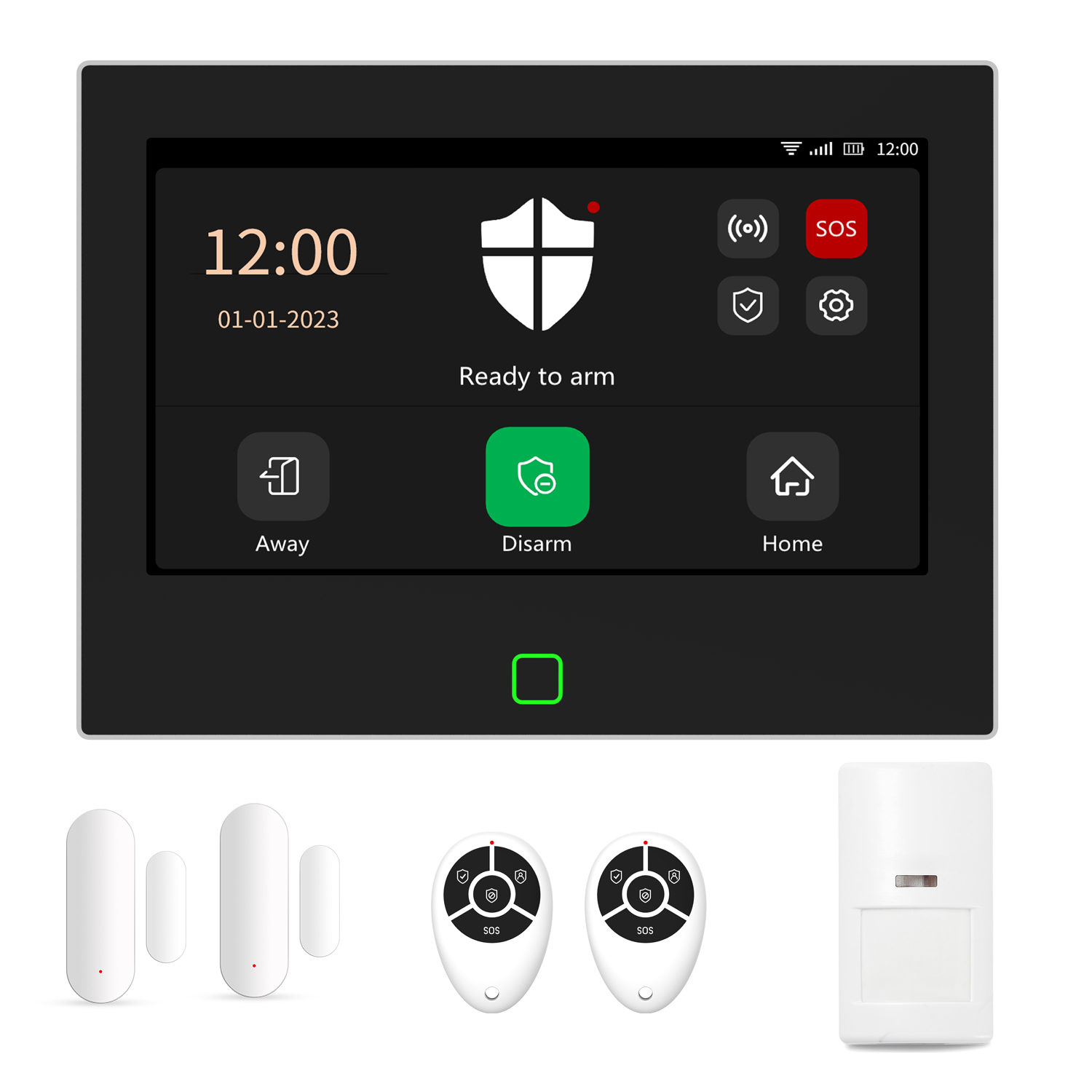 7 Inch Display Screen Full Tou - đánh giá và giá Home Security Zones