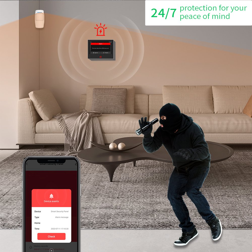 7 Inch Display Screen Full Tou - đánh giá và giá Home Security Zones