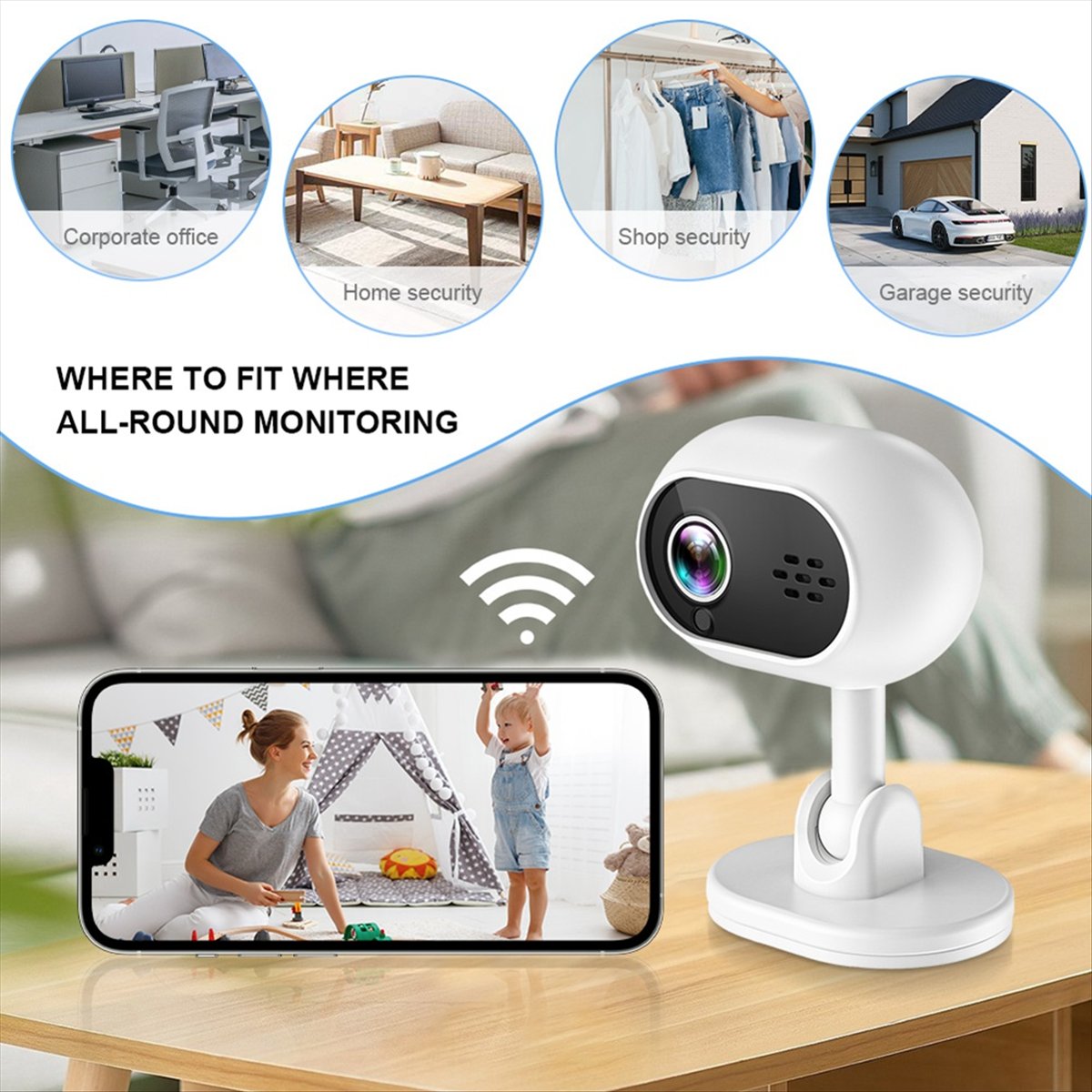 A4 1080P Smart Mini Wifi IP Ca - đánh giá và giá Home Security Wireless Cameras