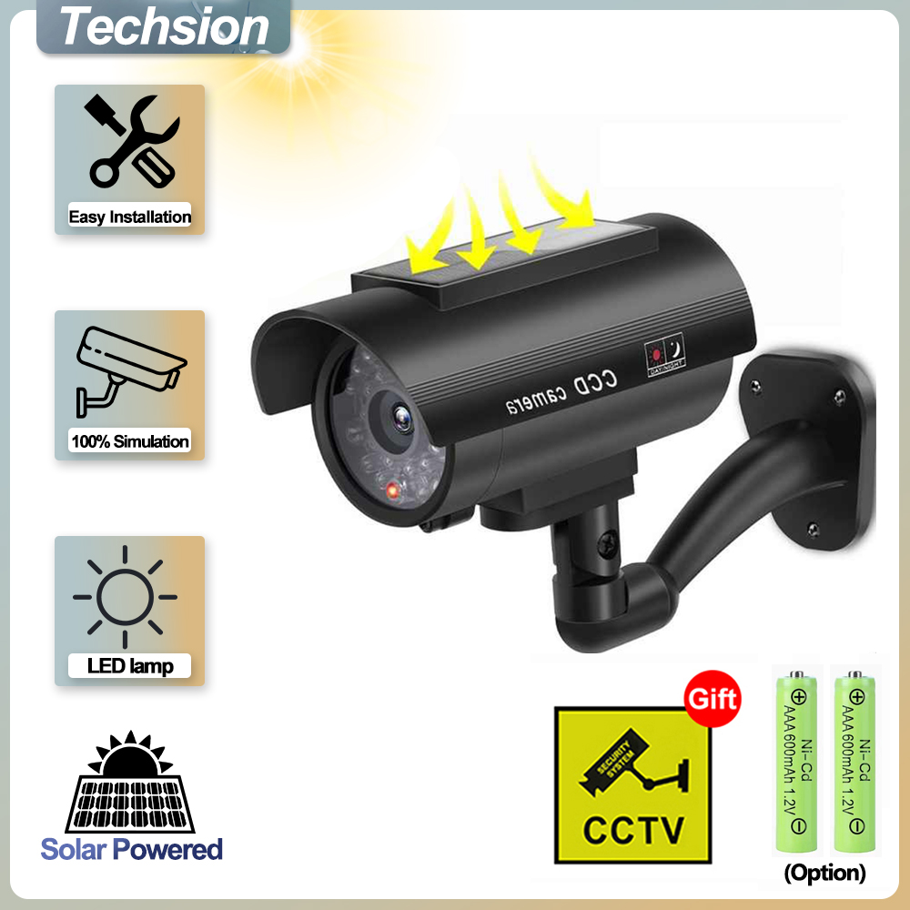 Solar Panel Dummy Surveillance - đánh giá và giá Home Security Lights Outdoors