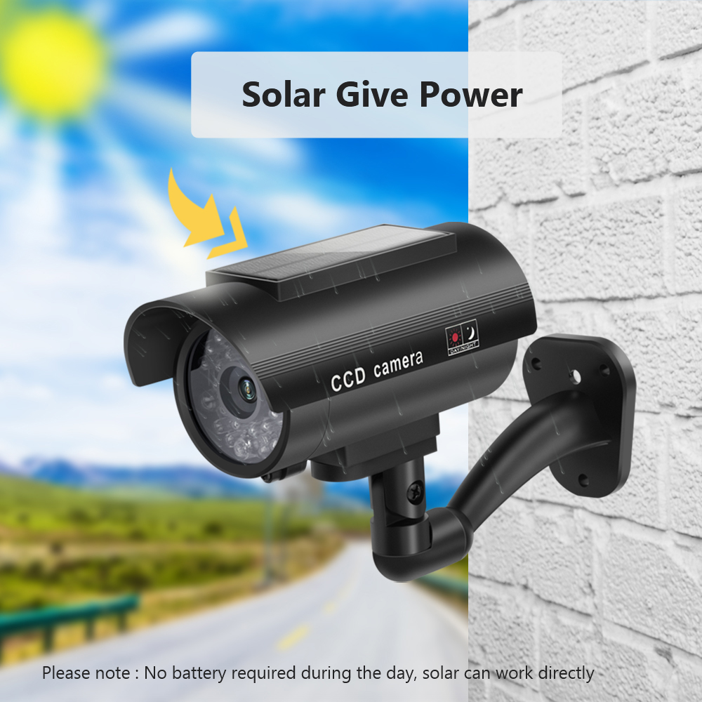 Solar Panel Dummy Surveillance - đánh giá và giá Home Security Lights Outdoors