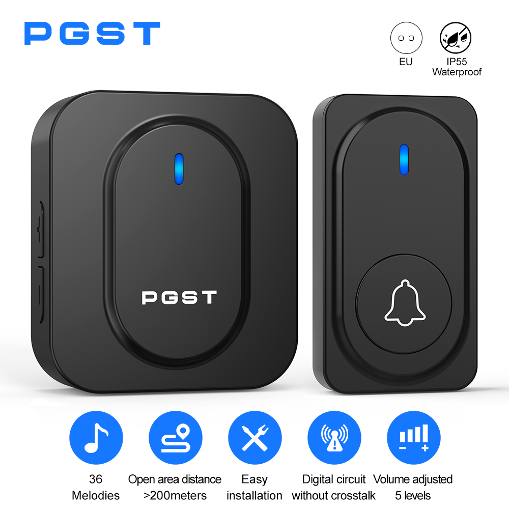 PGST Wireless Doorbell 36 Chim - đánh giá và giá Home Security Lights Outdoors