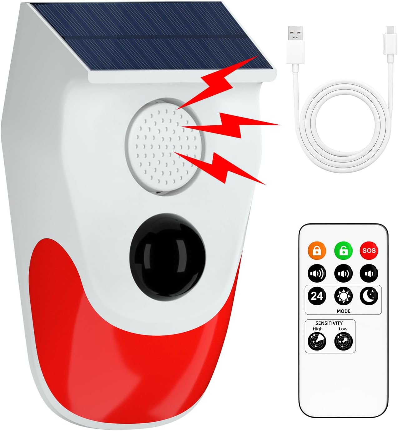 Solar Motion Sensor Outdoor Al - đánh giá và giá Home Security Lights Outdoors