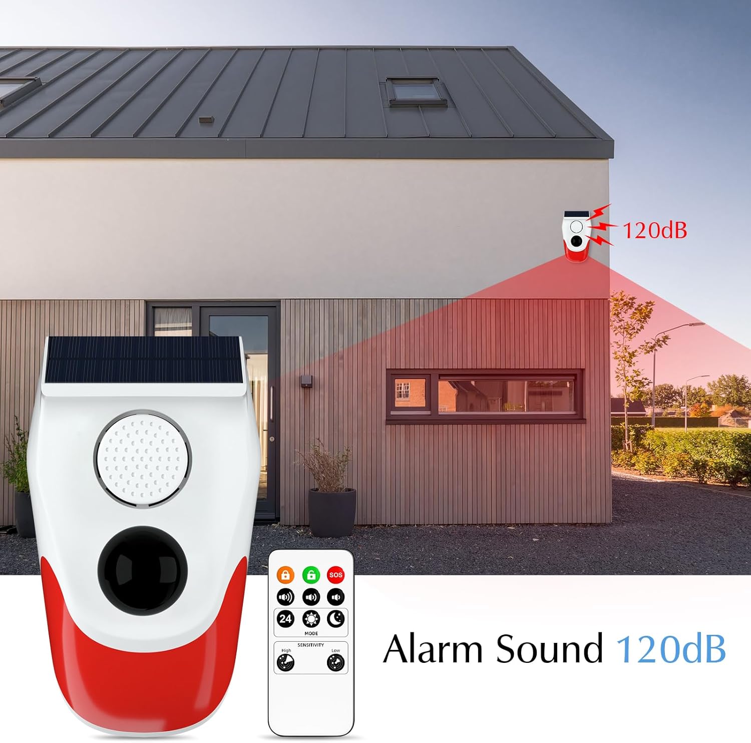 Solar Motion Sensor Outdoor Al - đánh giá và giá Home Security Lights Outdoors