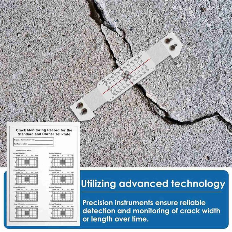 9 Pcs Crack Monitoring Record, - đánh giá và giá Home Security Measures