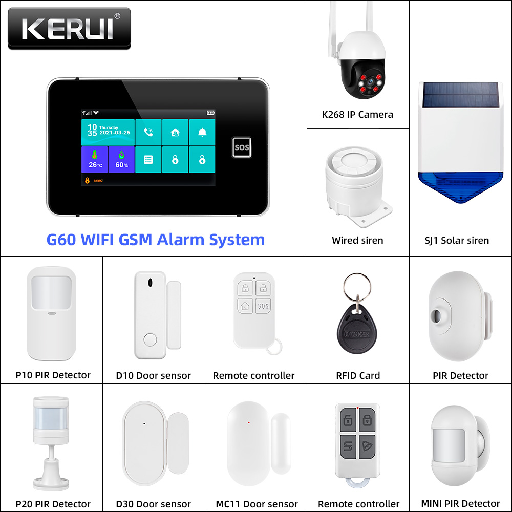KERUI Tuya Alarm Panel DIY You - đánh giá và giá Keypad Alarm Panel