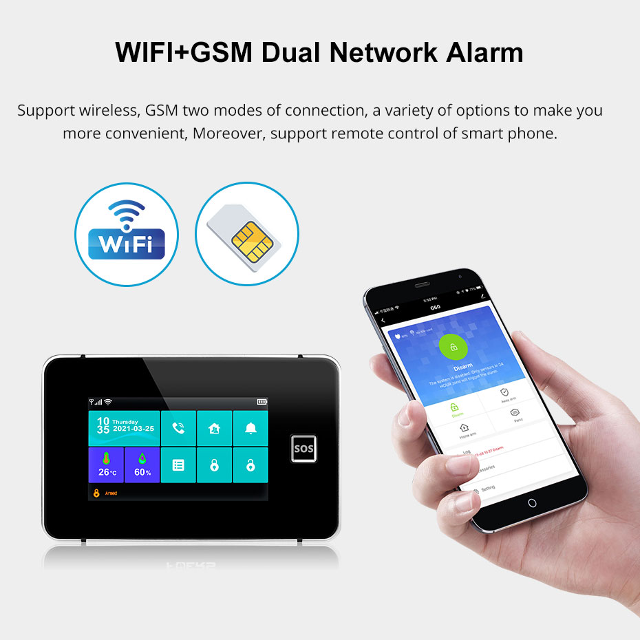 KERUI Tuya Alarm Panel DIY You - đánh giá và giá Keypad Alarm Panel