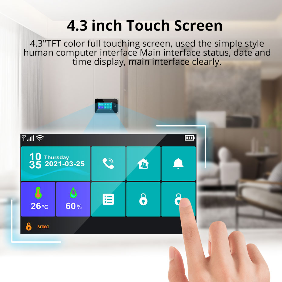 KERUI Tuya Alarm Panel DIY You - đánh giá và giá Keypad Alarm Panel