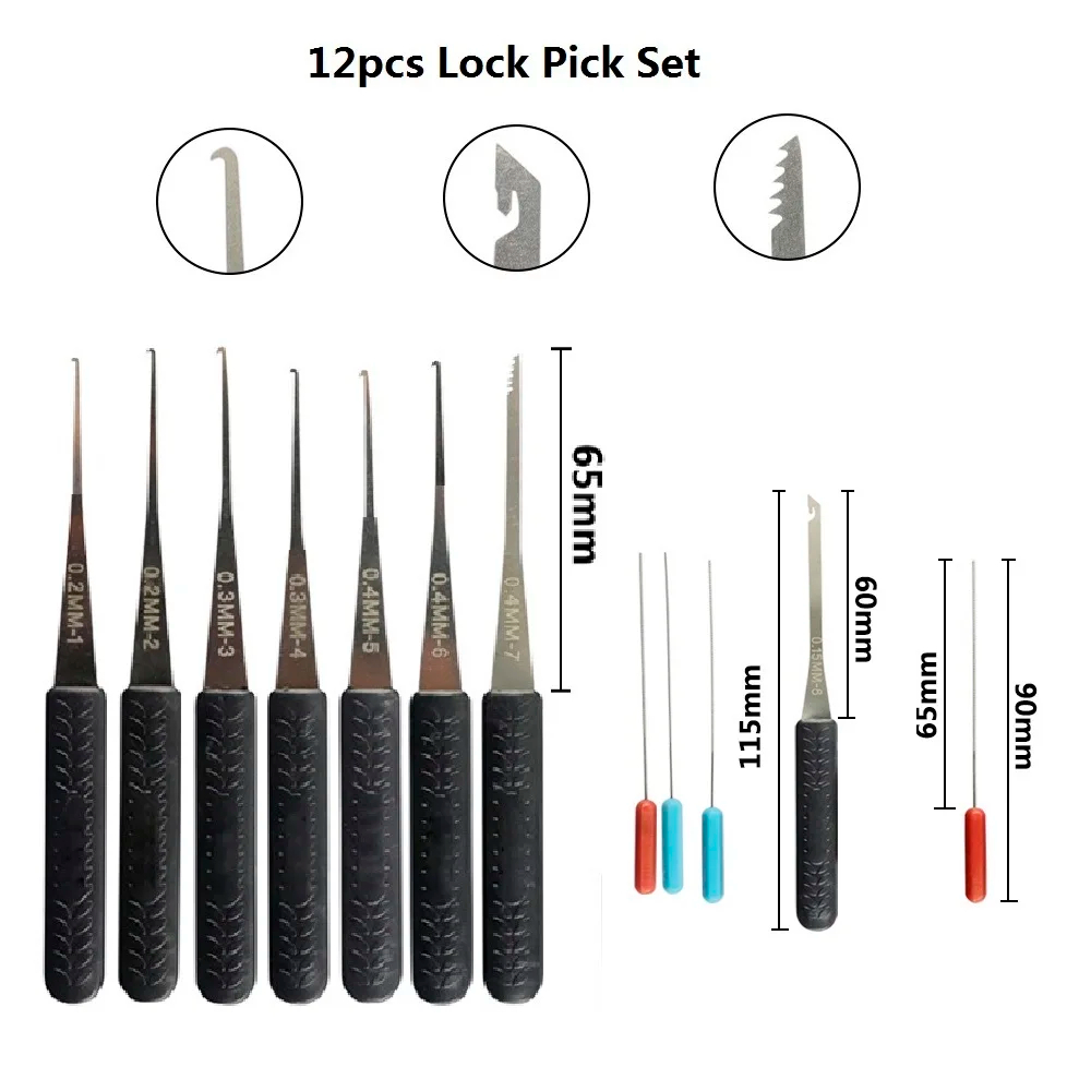 5IN1 Broken lock take out tool - đánh giá và giá Lock Picking Set