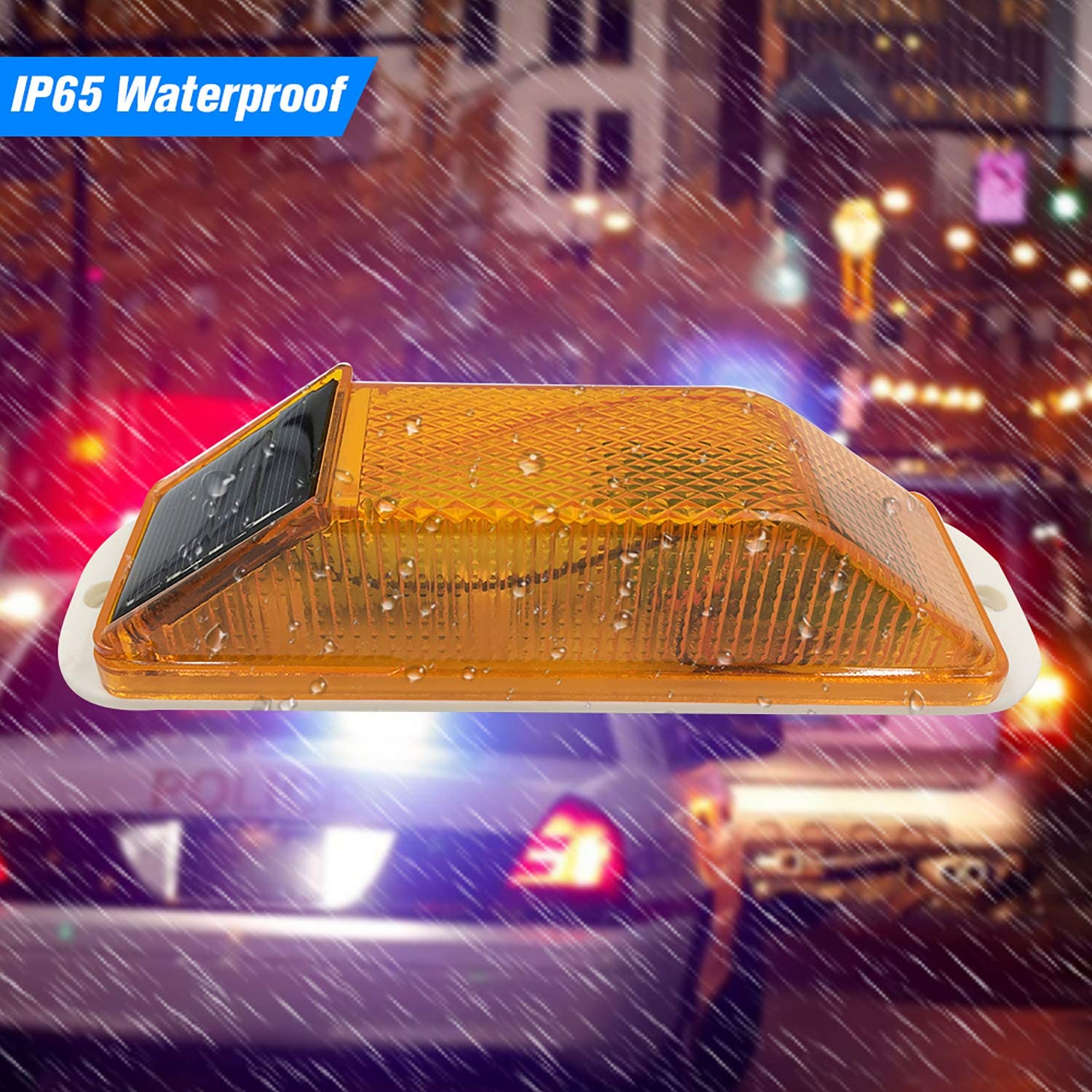 Solar Strobe Warning LED Lamp  - đánh giá và giá Solar Security Light