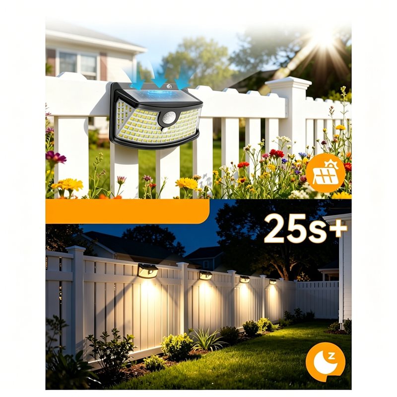 [NEW!A25P】 Waterproof Solar Po - đánh giá và giá Solar Security Light