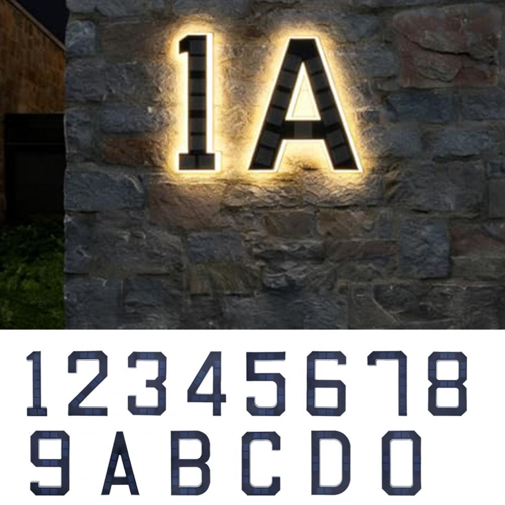 Solar Powered House Number Sig - đánh giá và giá Home Security Number