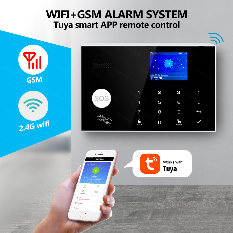 KERUI G30 Alarm System for Hom - đánh giá và giá Keypad Alarm Panel