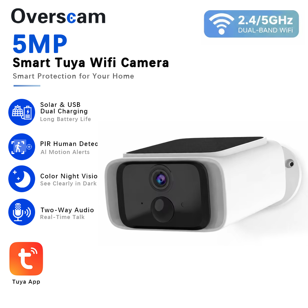 Tuya 5MP Solar Security Camera - đánh giá và giá Home Security Wireless Cameras