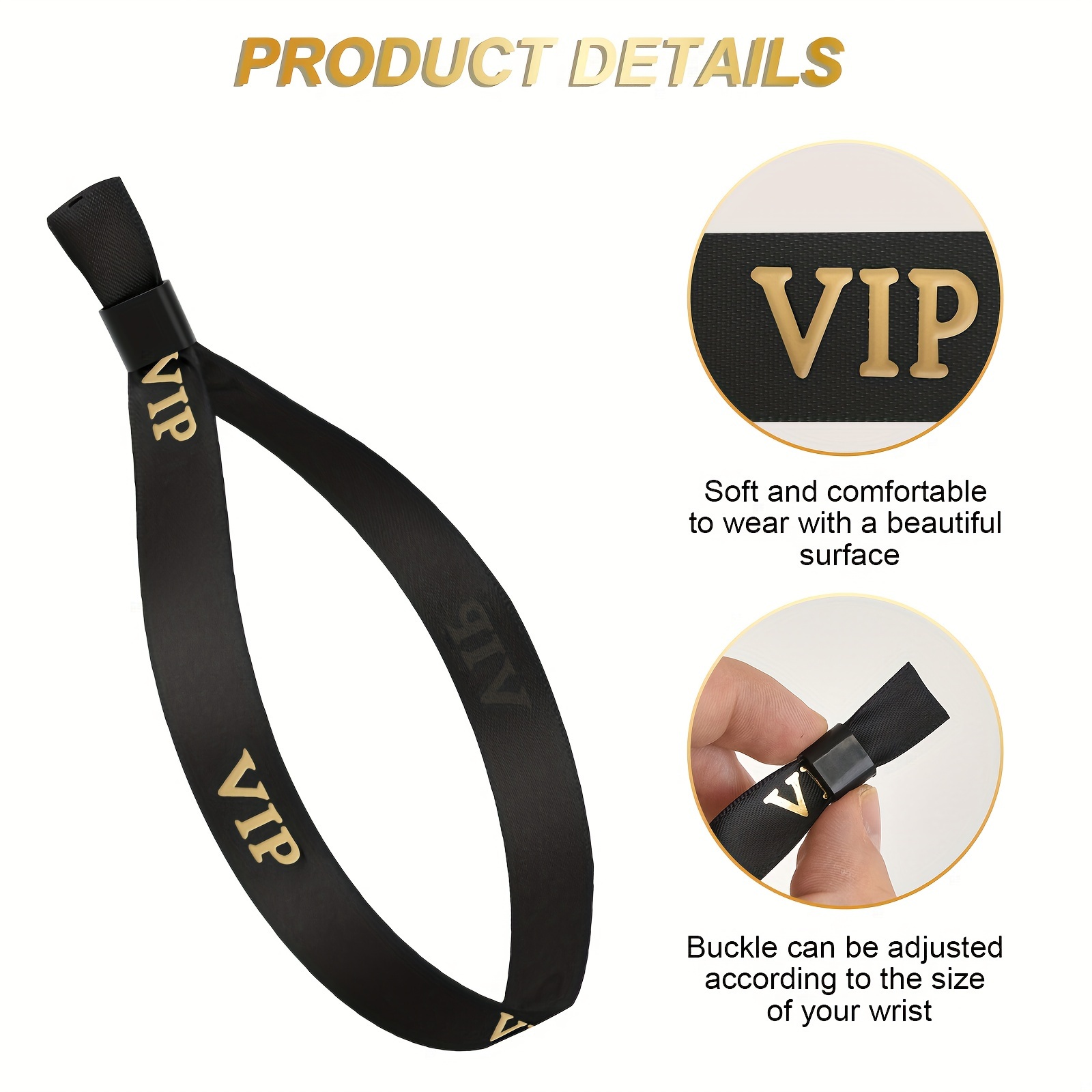 10/20pcs VIP Cloth Wristbands  - đánh giá và giá Home Security Product