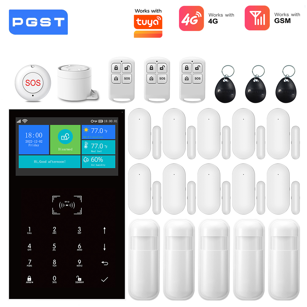 4G GSM WiFi Alarm System Work  - đánh giá và giá Home Security Product