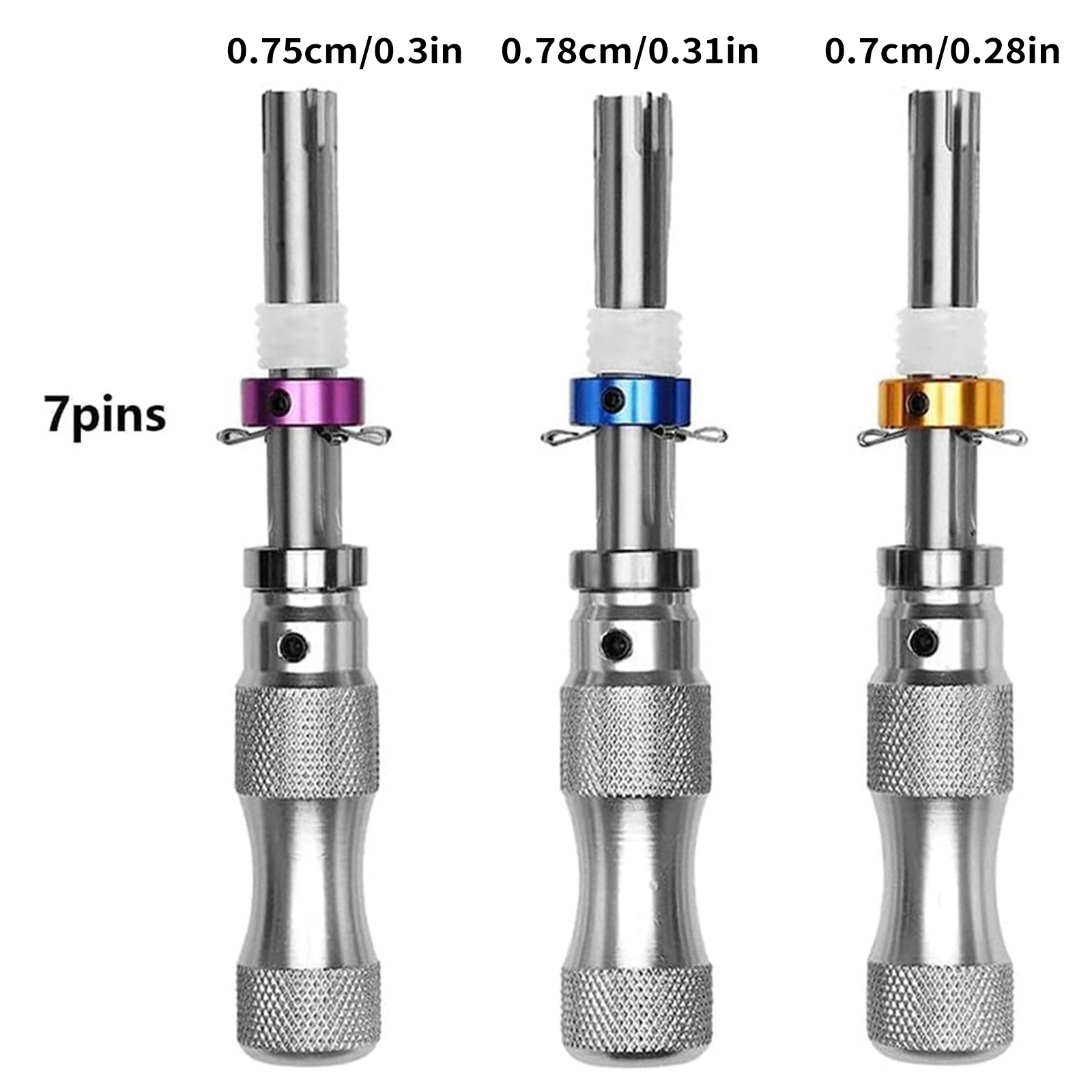 7 Pins Tubular Lock Pick Tool  - đánh giá và giá Lock Picking Set